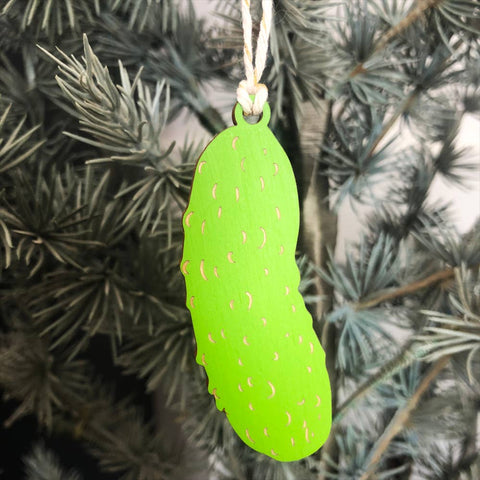 Wooden Pickle Ornament