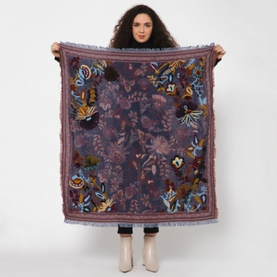 Large Square Embroidered Scarves