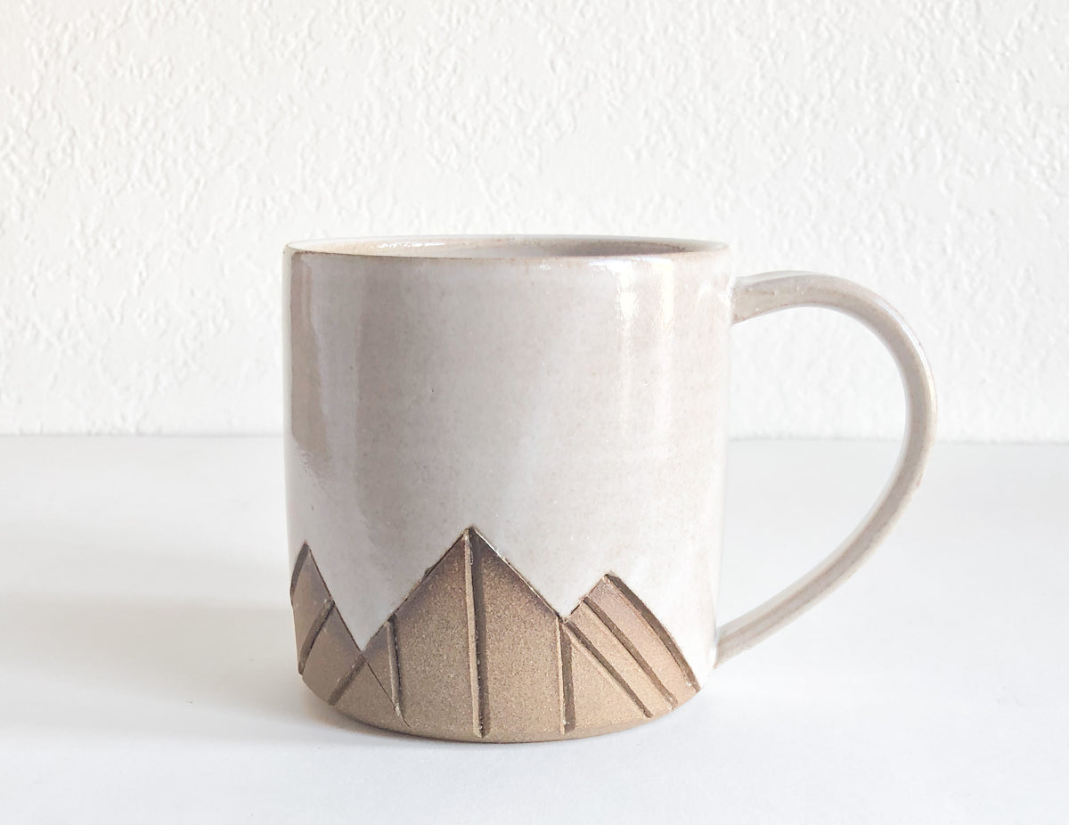Handmade Pottery Mountain Tea Set Nature Ceramic Mug, Clay Mountain Mug,  Organic Ceramic Dishes, Ceramic Mountain Bowl, Pottery Mug 