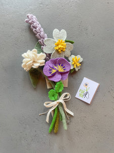 Lavender Felt Flower Package