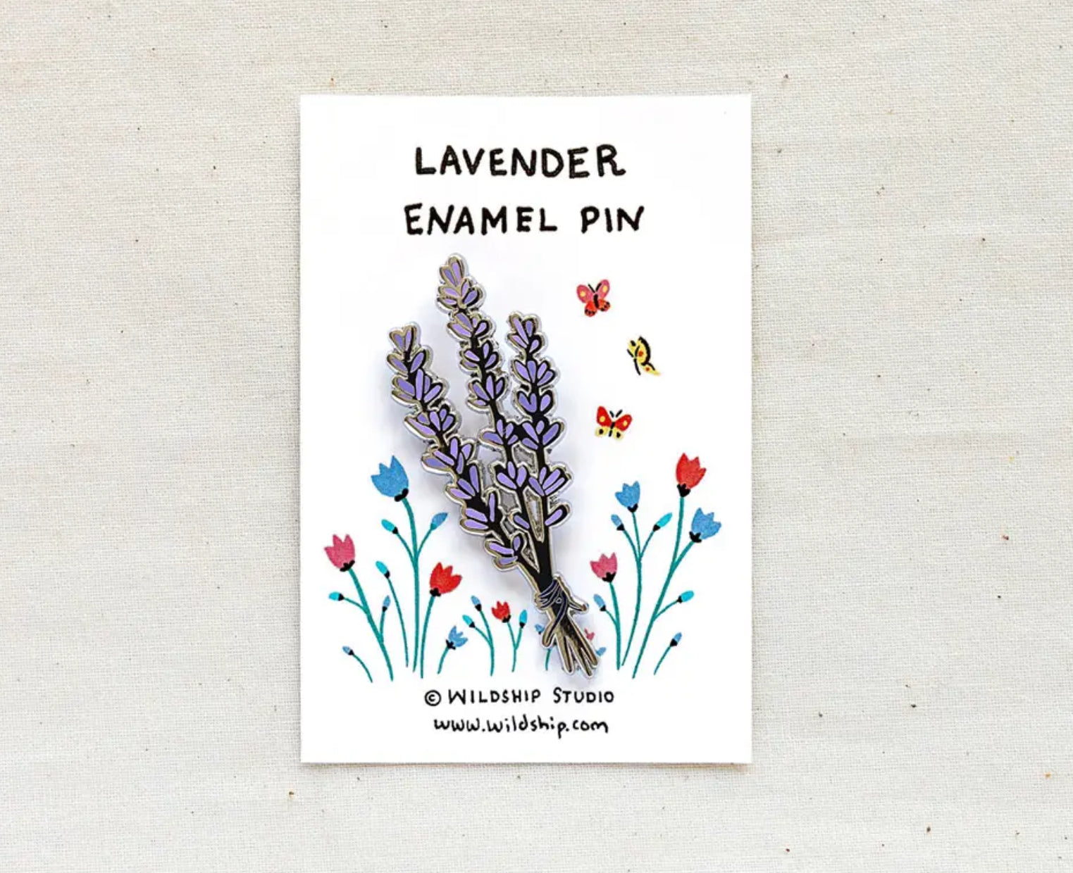 Lavender Enamel Pin