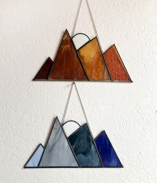 Large Stained Glass Mountains
