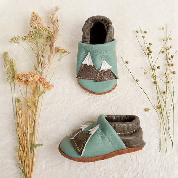 Mint Mountain Baby Shoes