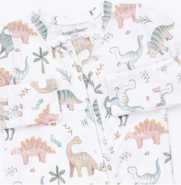 Sweet Baby Dinos 2-Way Zipper Footie