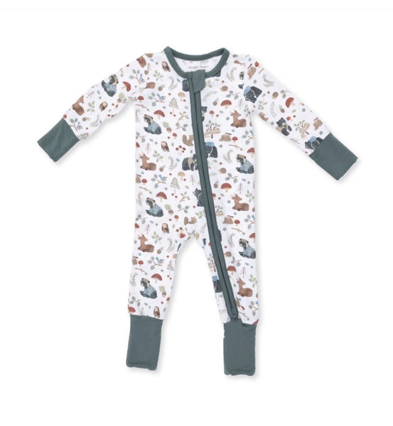 Southern Woodland Animals 2-Way Zipper Romper