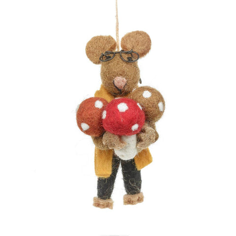 Felt Oliver Mouse Ornament