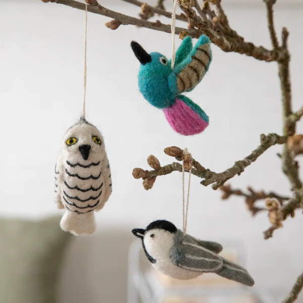 Wool Hummingbird Ornament