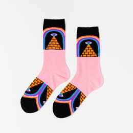 Women's Patterned Crew Socks