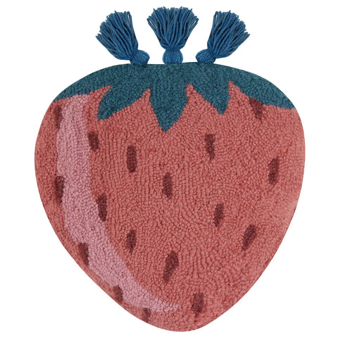Strawberry Tassel Pillow