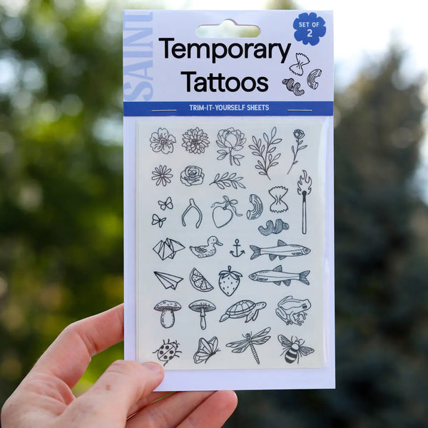 Tiny Temporary Tattoo Sheets