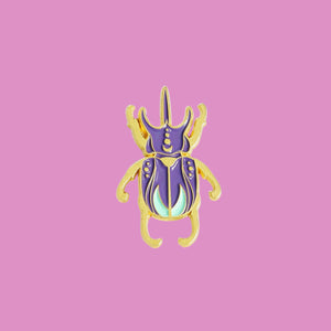 Scarab Beetle Renewal + Rebirth Enamel Pin