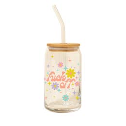Cute Glass Cup With Lid