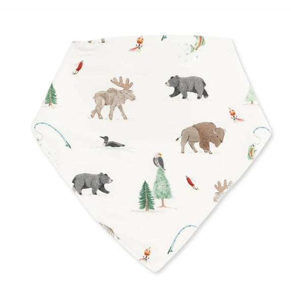 Northern Woodland Animals Bandana Bib