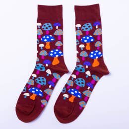 Men's Patterned Crew Socks