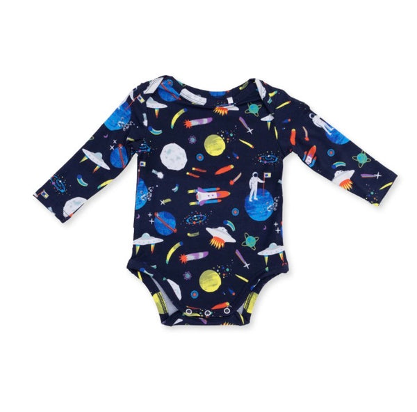 Astronaut and Rockets Long Sleeve Onesie