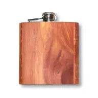 6 oz Wooden Hip Flask