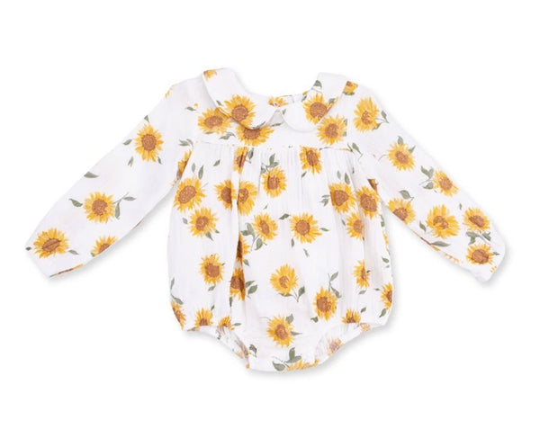Sunflower Peter Pan Collar Bubble