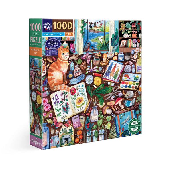 Naturalist's Cat 1000 Piece Puzzle