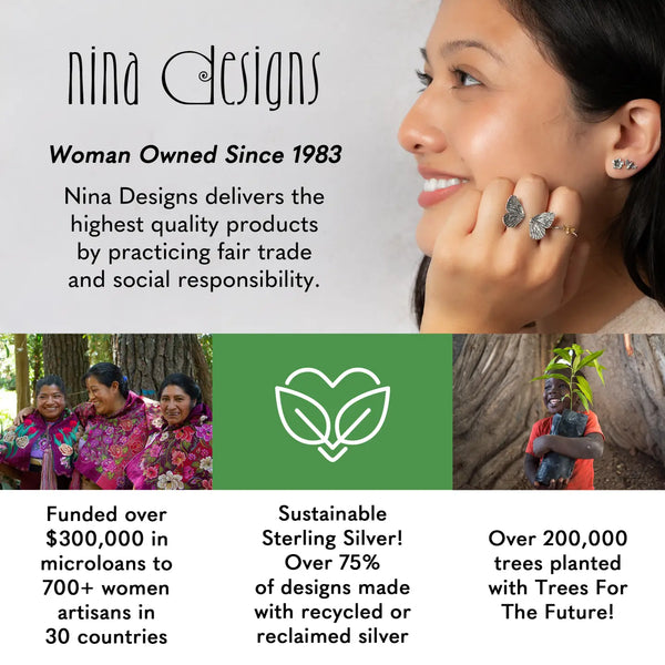 Bronze Fern Stud Earrings