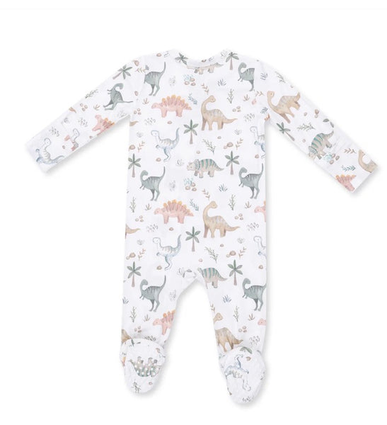 Sweet Baby Dinos 2-Way Zipper Footie