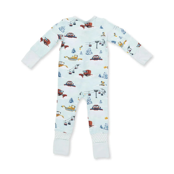 Snow Cats 2-Way Zipper Romper