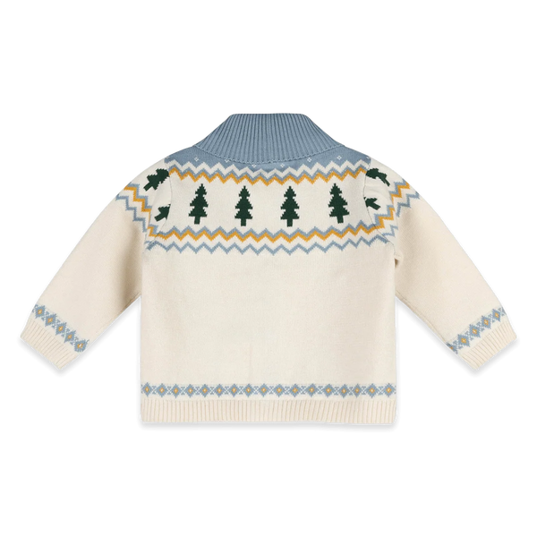 Ski Shawl Collar Knit Cardigan