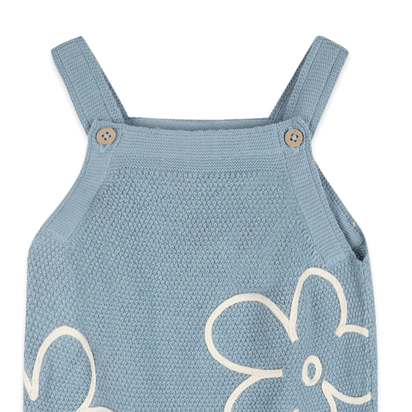 Wildflower Embr Knit Baby Overall Set