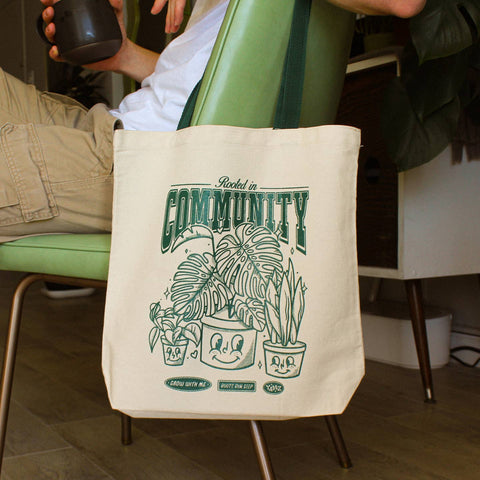 Rooted in Community Canvas Tote