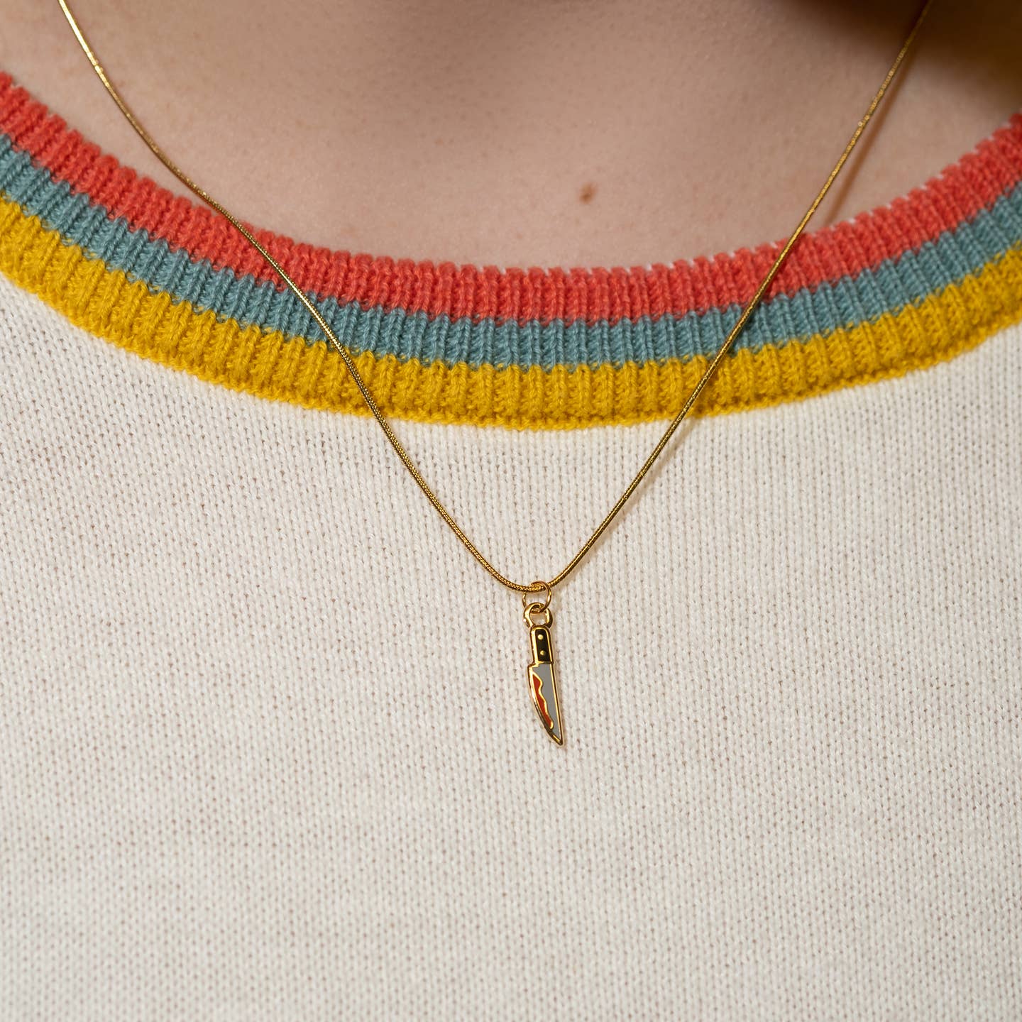 Knife Charm Necklace