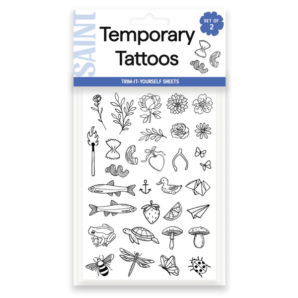 Tiny Temporary Tattoo Sheets