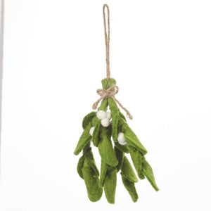 Felt Biodegradable Mistletoe Sprig Ornament