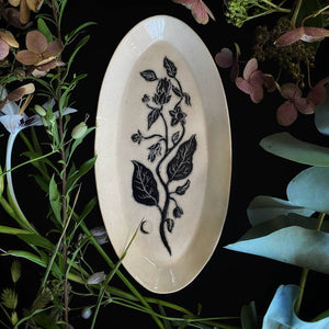 Ceramic Floral Plate