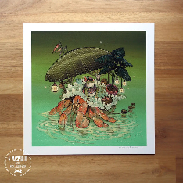 Nimasprout’s Frog Merchant Print