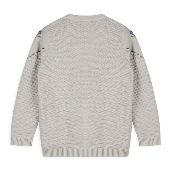 Ivy Floral Embroidered Tex Knit Women's Pullover