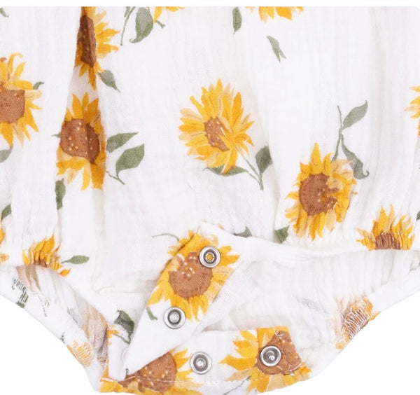 Sunflower Peter Pan Collar Bubble