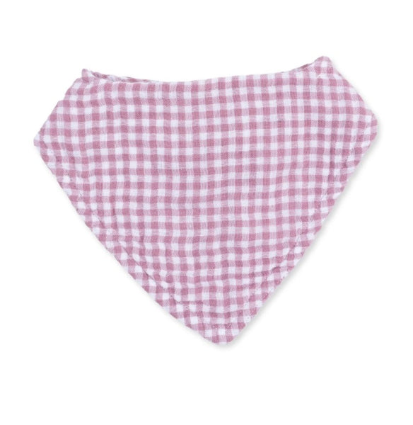 Berry Gingham Bandana Bib
