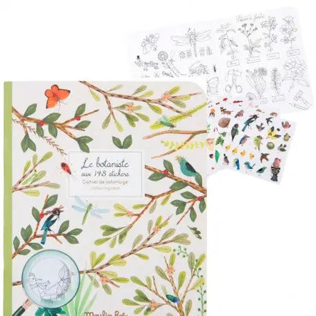 Coloring Books & Stickers Botanist Garden Theme