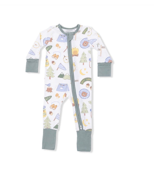 Camping Footie 2-Way Zipper Romper