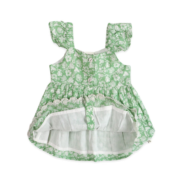 Ivy Embroidered Baby Dress + Bloomer