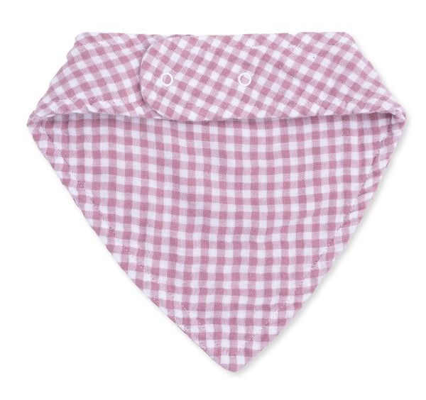 Berry Gingham Bandana Bib