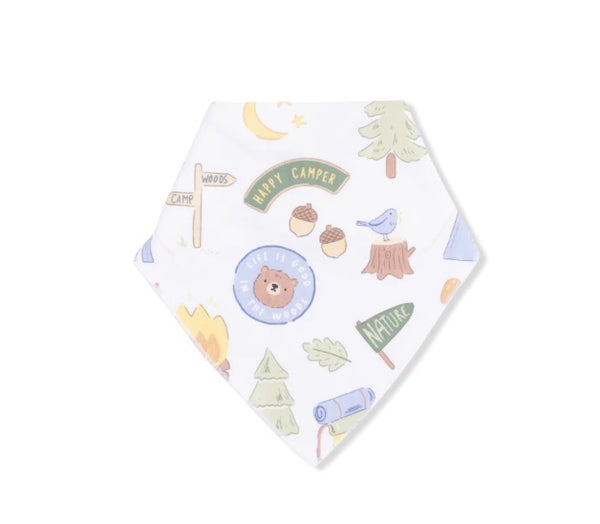 Camping Blue Bandana Bib