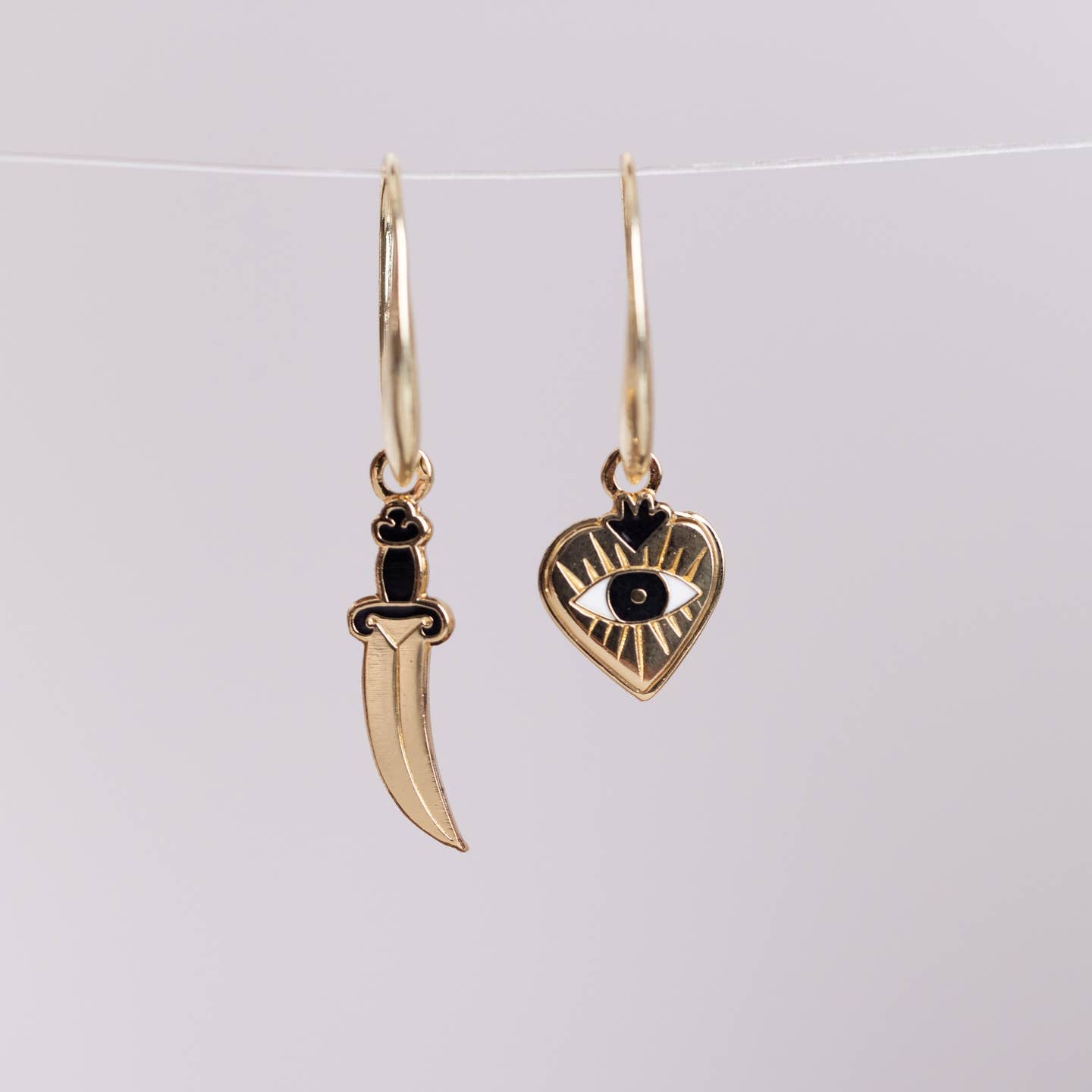 Heart & Dagger Earrings