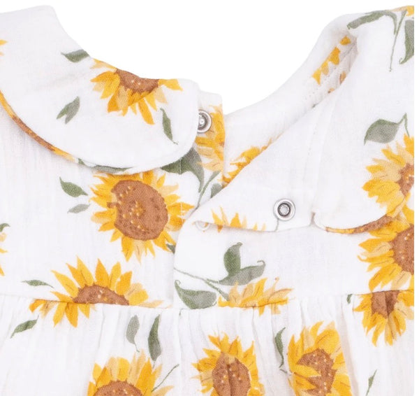 Sunflower Peter Pan Collar Bubble