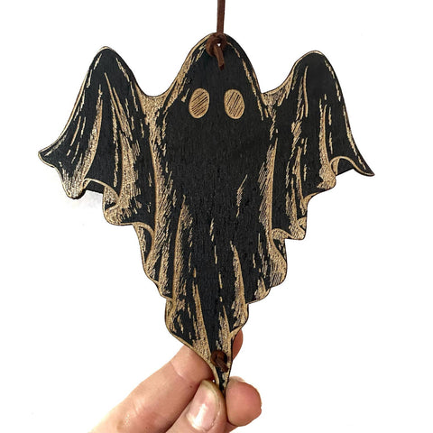 Wooden Ghost Garland