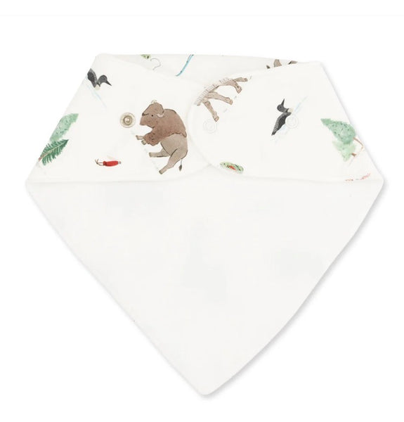 Northern Woodland Animals Bandana Bib