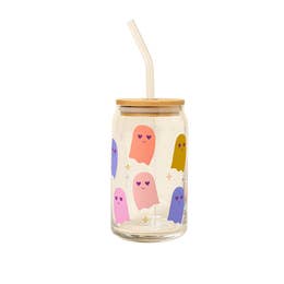 Cute Glass Cup With Lid