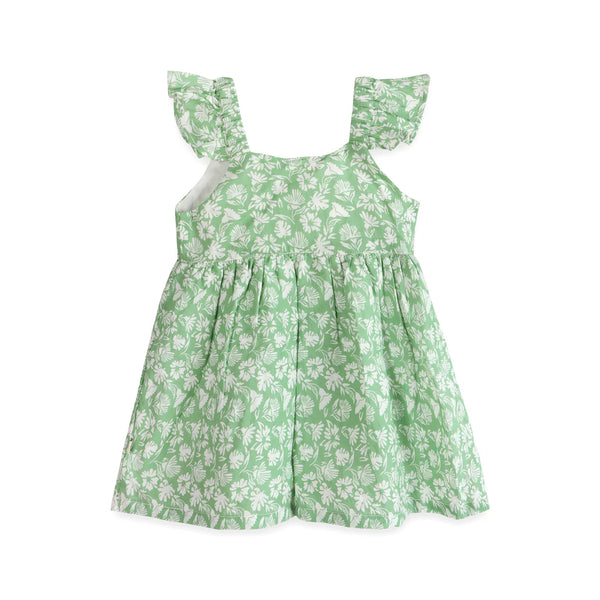 Ivy Embroidered Baby Dress + Bloomer