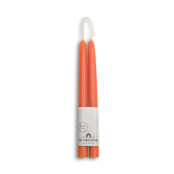 10” Bluecorn Beewax Taper Candles
