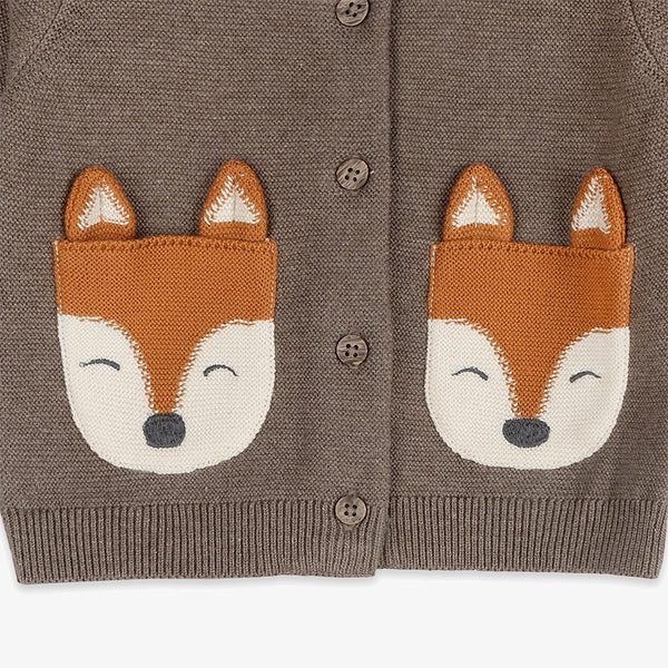 Fox Pocket Baby Knit Cardigan