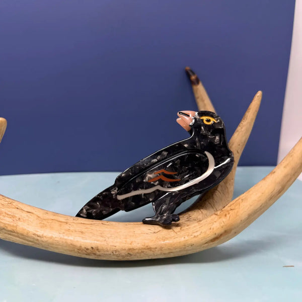Raven / Crow Hair Claw Clip